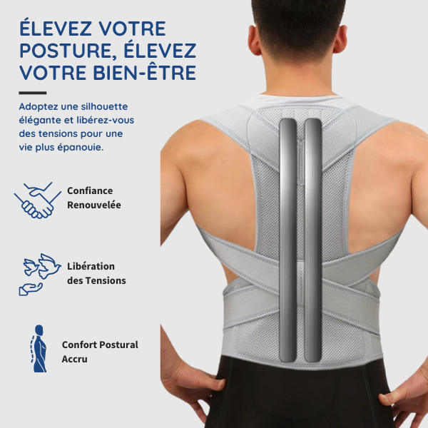 Correcteur de Posture avec Soutien Lombaire Intégré