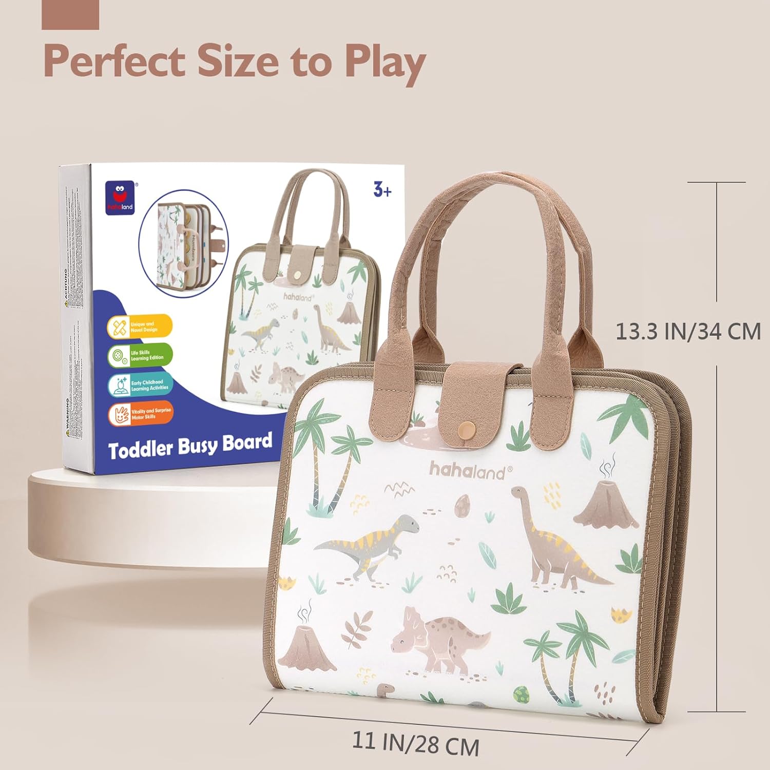 Jouet Éducatif pour la Petite Enfance Busy Board | Lettres, Alphabets, Formes, Couleurs et Animaux, Jouets Montessori pour Tout-Petits de 2, 3, 4 Ans