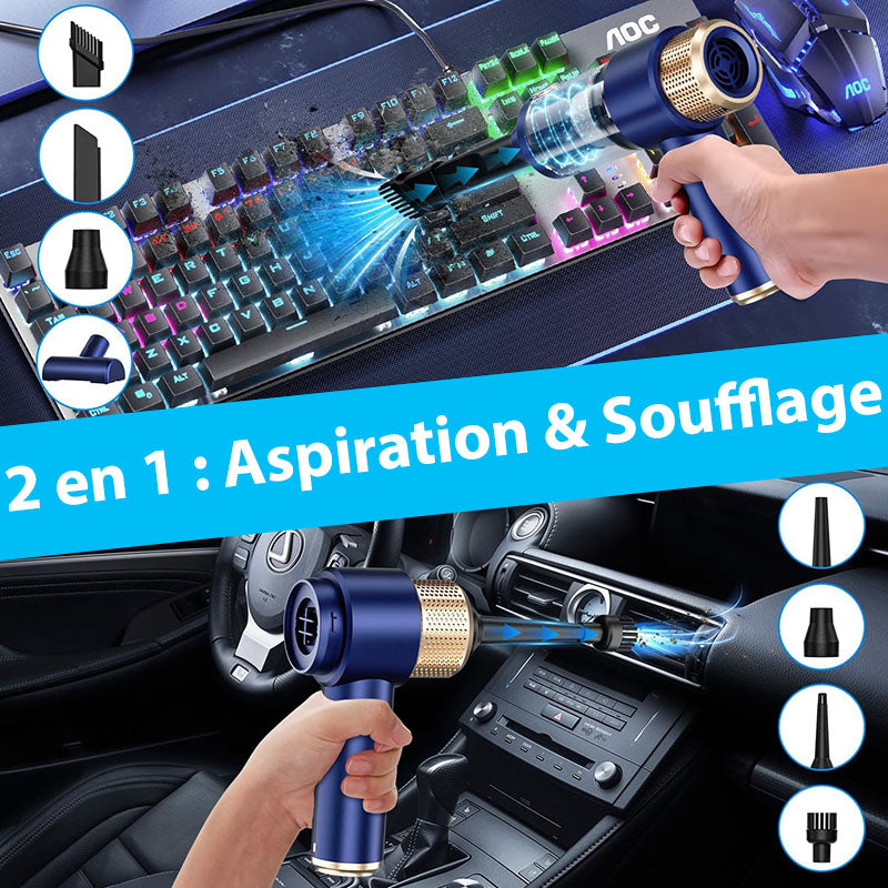 Aspirateur à Main Sans Fil pour Voiture Puissant et Efficace
