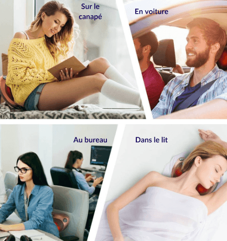 Coussin de Massage Shiatsu pour Cou et Dos