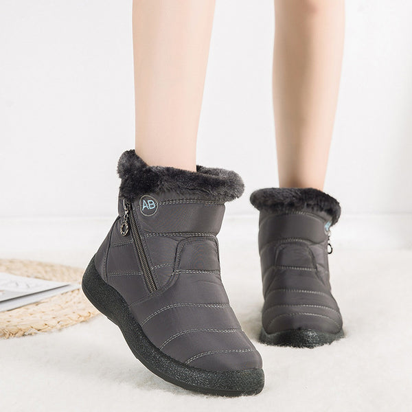 Bottes imperméables et antidérapantes avec doublure en fourrure