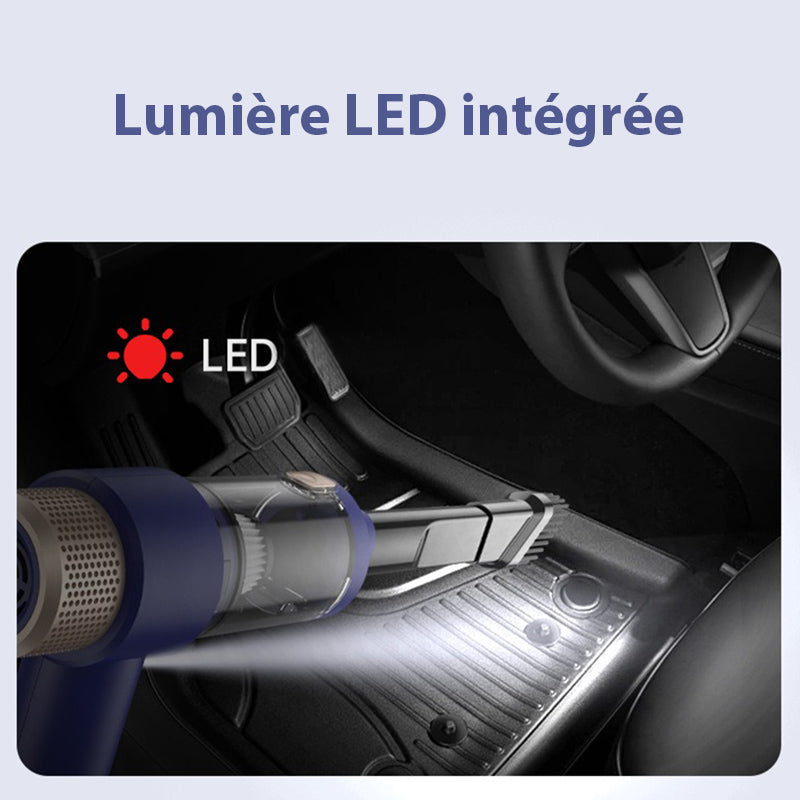 Aspirateur à Main Sans Fil pour Voiture Puissant et Efficace