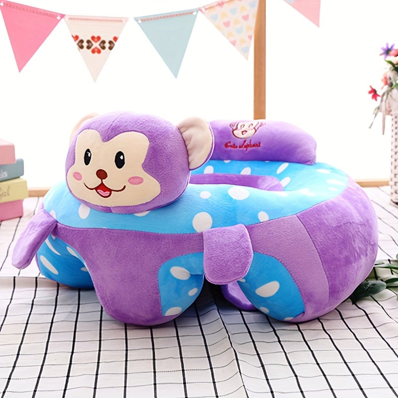 Fauteuil Élégant pour Jeunes Enfants en Peluche Éléphanteau - Siège Douillet et Educatif, Parfait comme Cadeau de Noël (Rose/Violet/Vert/Bleu)