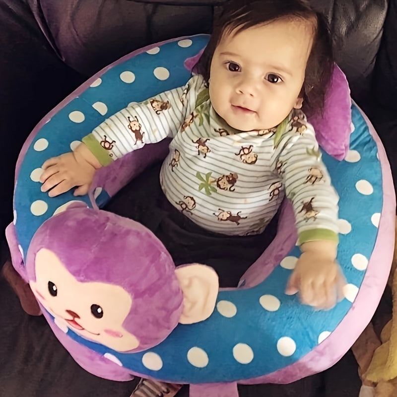 Fauteuil Élégant pour Jeunes Enfants en Peluche Éléphanteau - Siège Douillet et Educatif, Parfait comme Cadeau de Noël (Rose/Violet/Vert/Bleu)