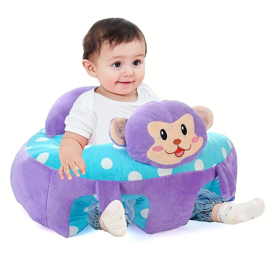 Fauteuil Élégant pour Jeunes Enfants en Peluche Éléphanteau - Siège Douillet et Educatif, Parfait comme Cadeau de Noël (Rose/Violet/Vert/Bleu)