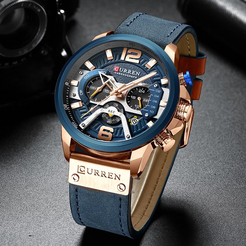 Curren Montre-bracelet de luxe pour hommes