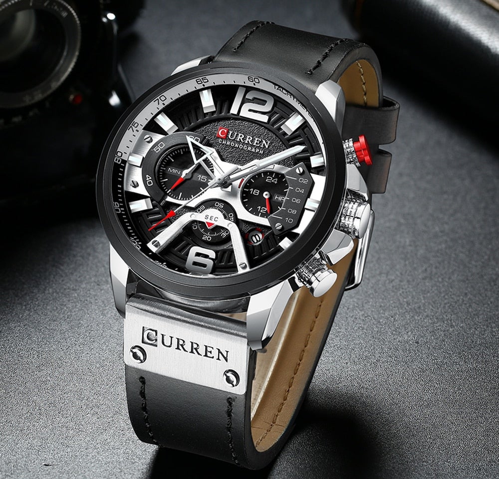 Curren Montre-bracelet de luxe pour hommes