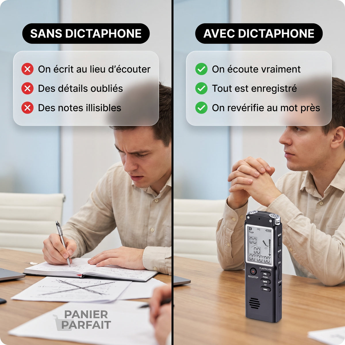 Dictaphone Enregistreur Vocal Numérique