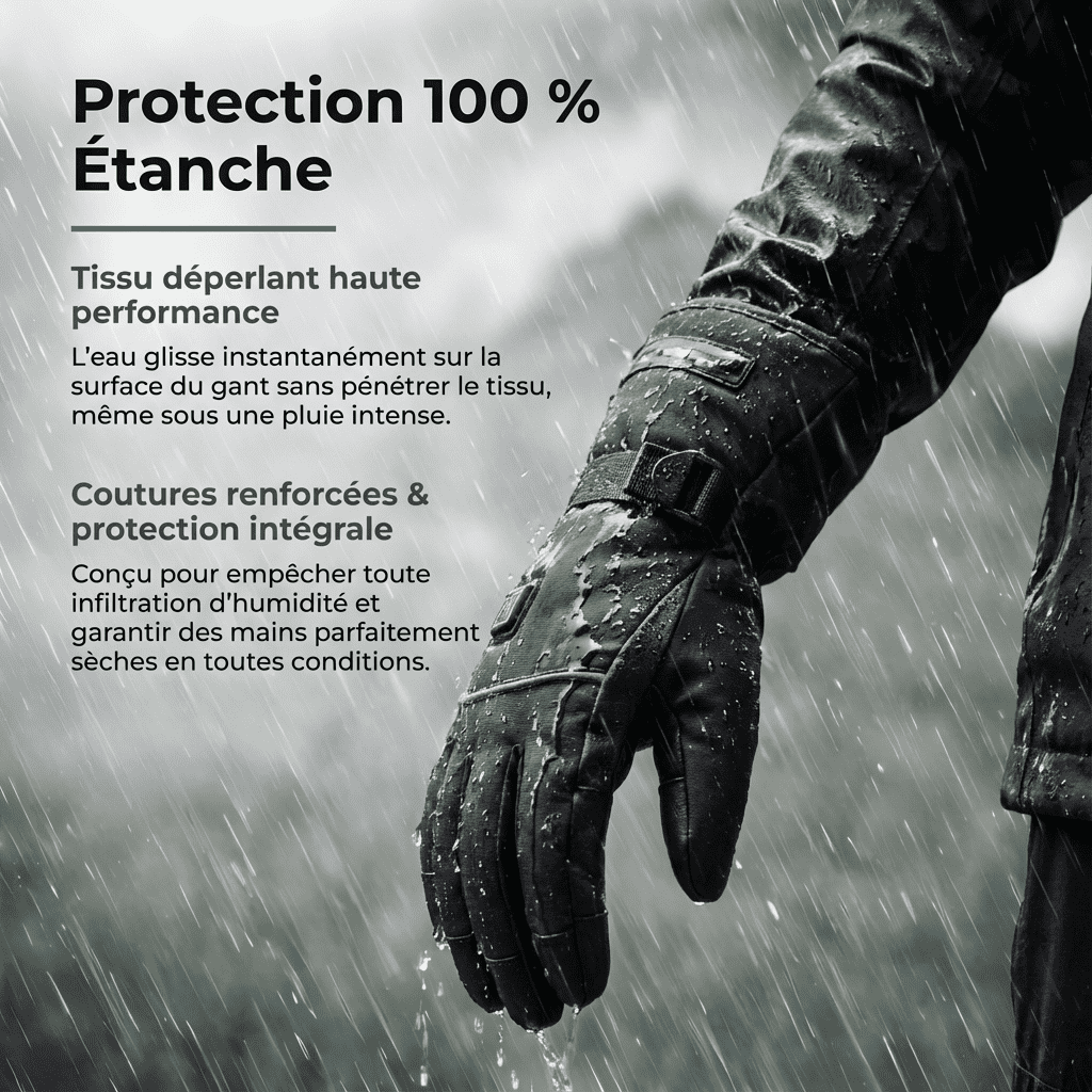 WarmTech - Gants Chauffants Rechargeables