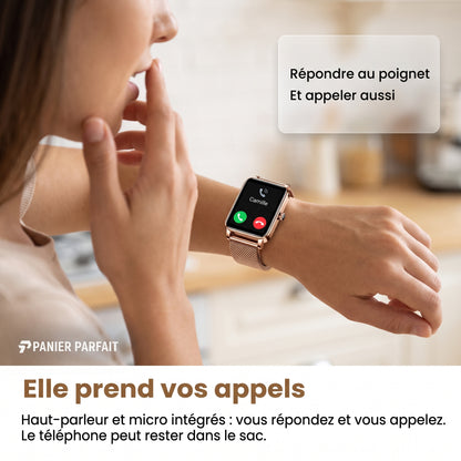 Smartwatch Féminine Ultra Élégante - Santé, Fitness et Style au Quotidien