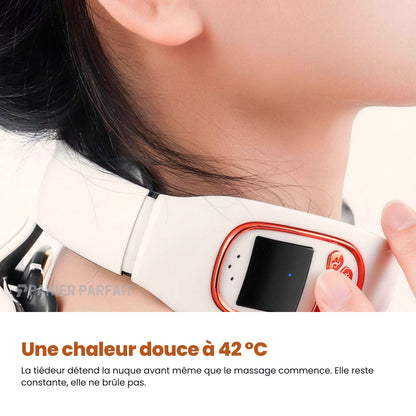 Masseur Cervical Intelligent 6 Électrodes – Chauffant & Sans Fil