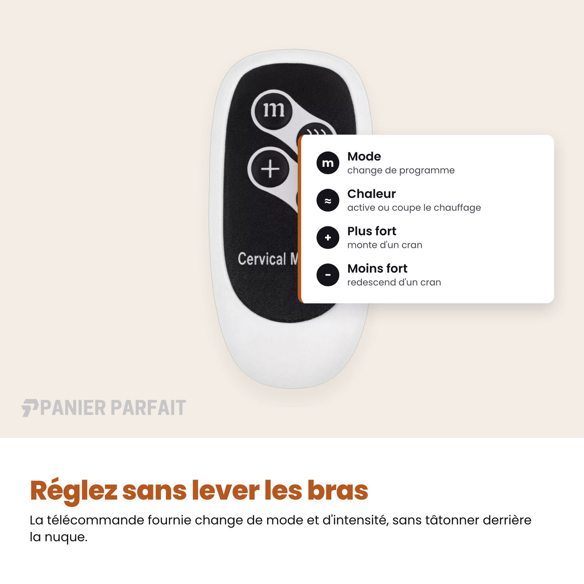 Masseur Cervical Intelligent 6 Électrodes – Chauffant & Sans Fil