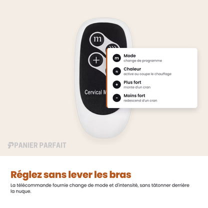 Masseur Cervical Intelligent 6 Électrodes – Chauffant & Sans Fil