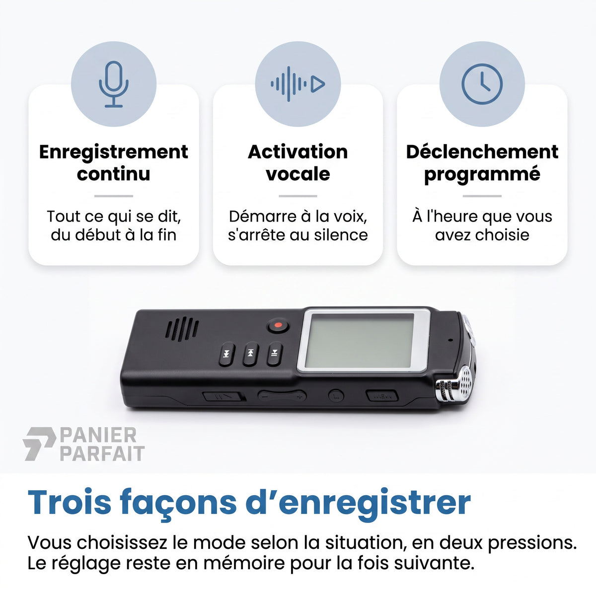 Dictaphone Enregistreur Vocal Numérique