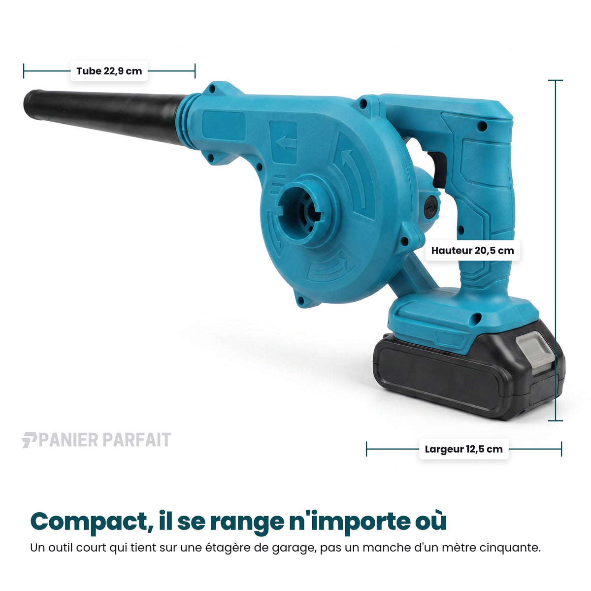 Souffleur-Aspirateur Électrique Pro Sans Fil 2 en 1 (+ Batterie Offerte)