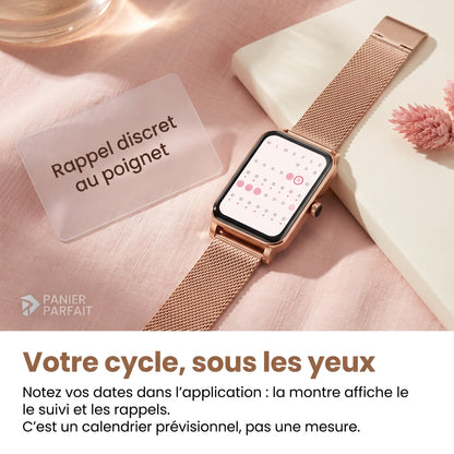 Smartwatch Féminine Ultra Élégante - Santé, Fitness et Style au Quotidien