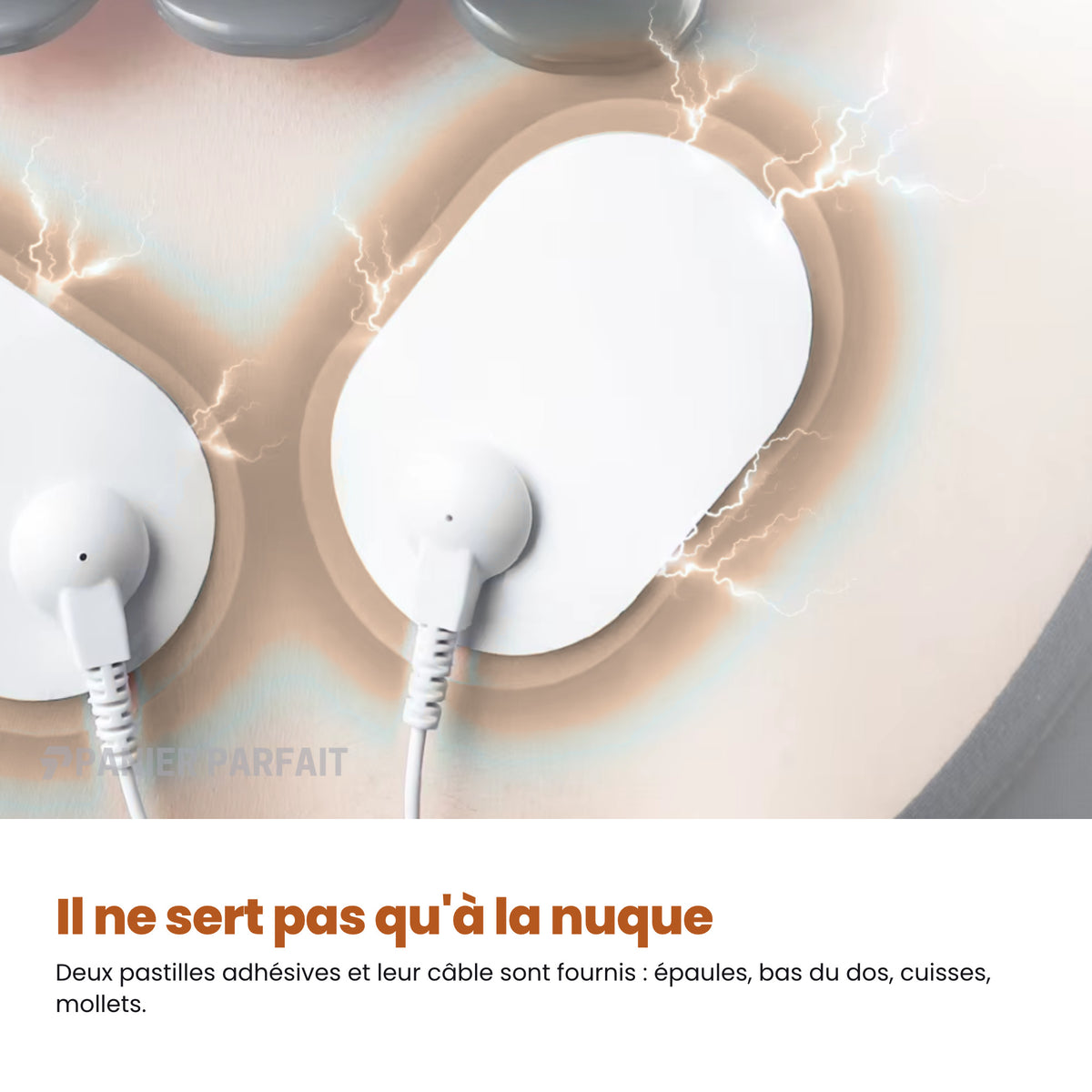 Masseur Cervical Intelligent 6 Électrodes – Chauffant & Sans Fil