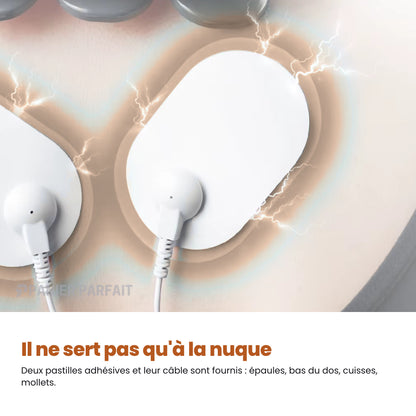 Masseur Cervical Intelligent 6 Électrodes – Chauffant & Sans Fil