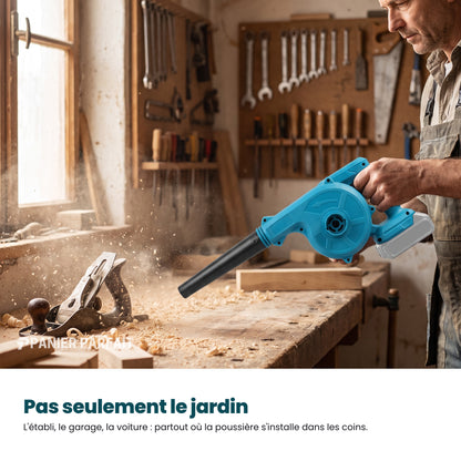 Souffleur-Aspirateur Électrique Pro Sans Fil 2 en 1 (+ Batterie Offerte)