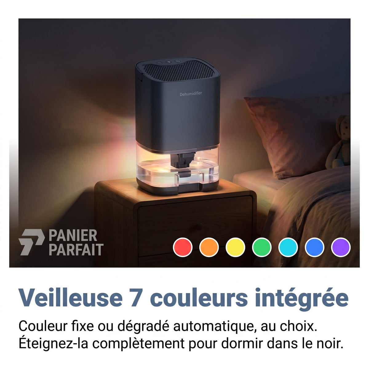 Déshumidificateur d'Air 2 en 1 Silencieux
