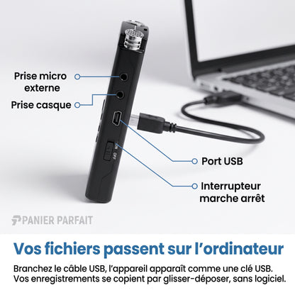 Dictaphone Enregistreur Vocal Numérique