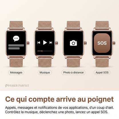 Smartwatch Féminine Ultra Élégante - Santé, Fitness et Style au Quotidien