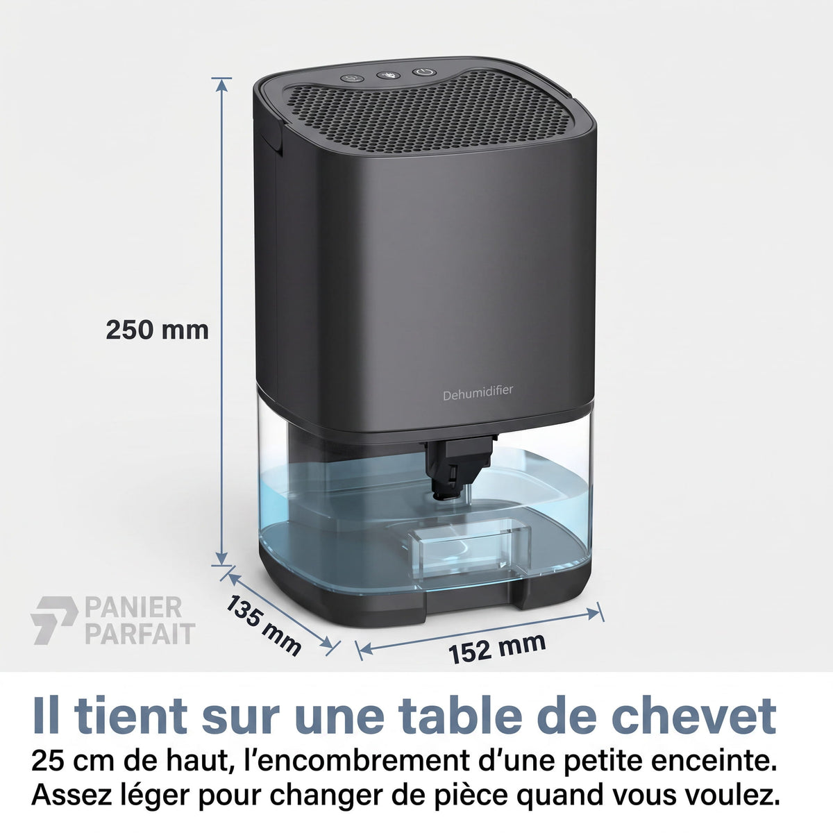 Déshumidificateur d'Air 2 en 1 Silencieux