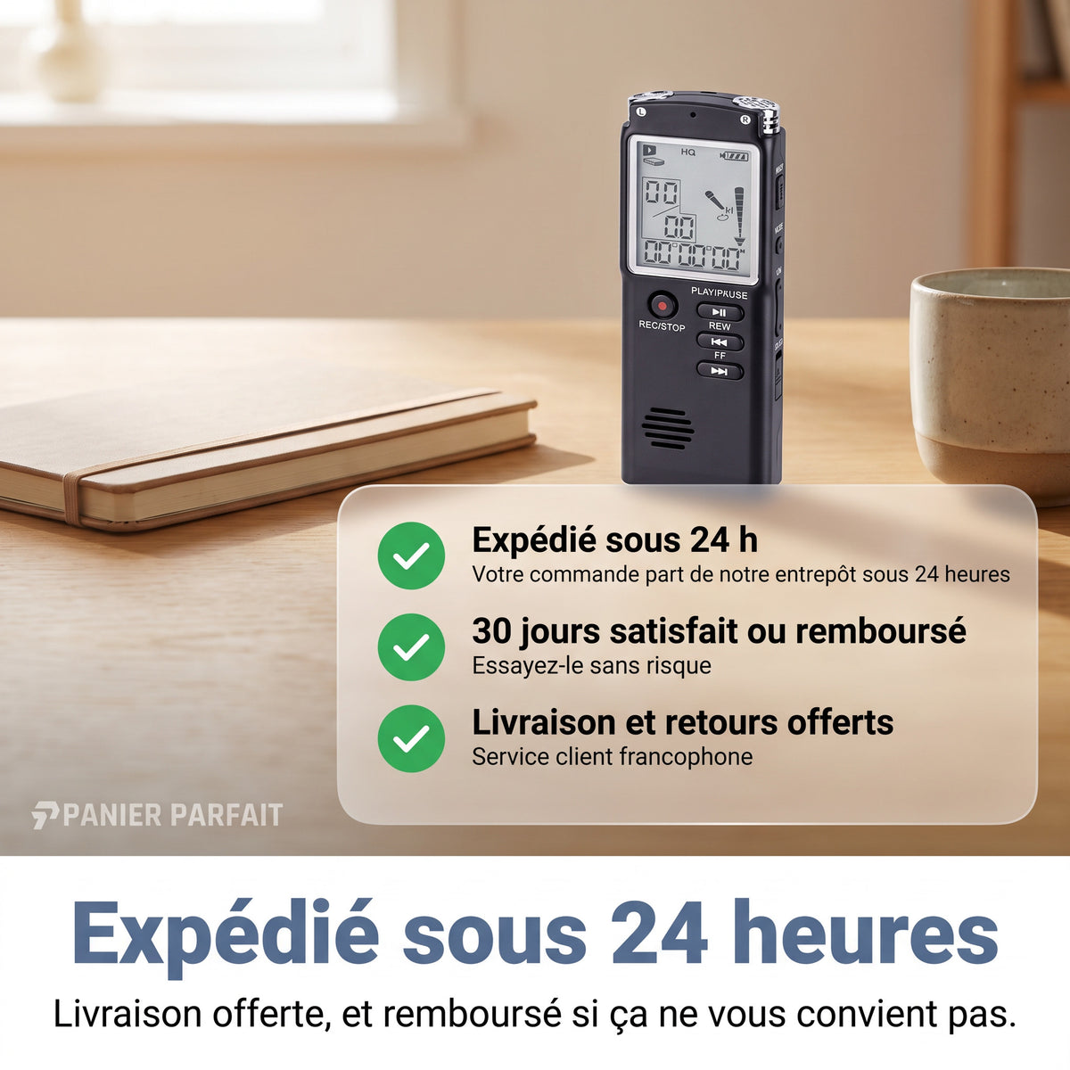 Dictaphone Enregistreur Vocal Numérique