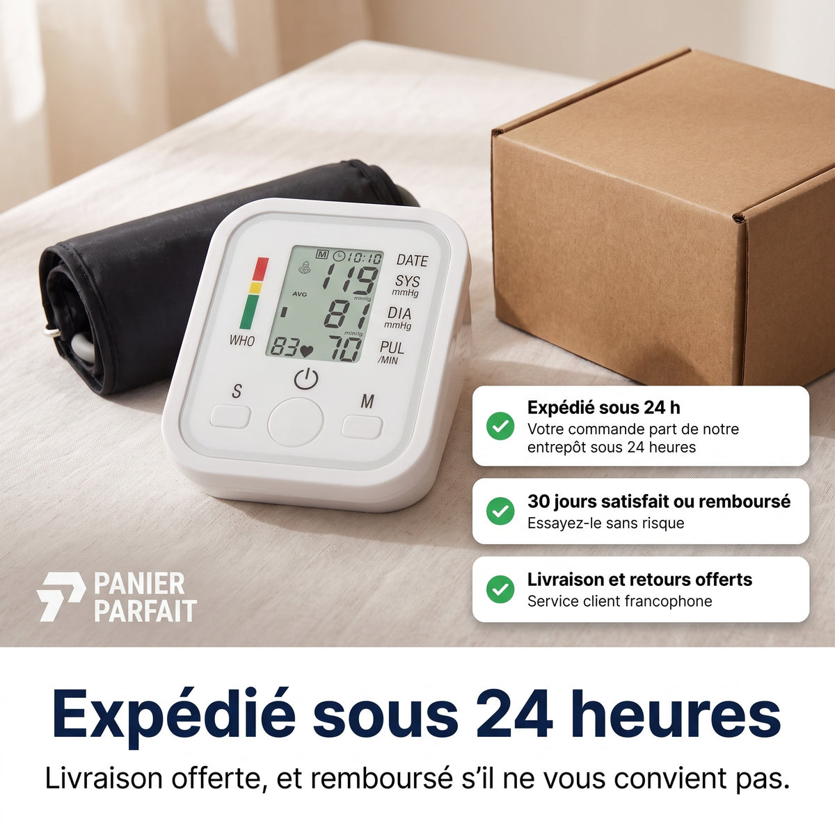 N°1 Tensiomètre de Bras Automatique – Automesure à Domicile