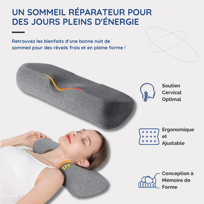 Oreiller Ergonomique à Mémoire de Forme | Soutien Cervical