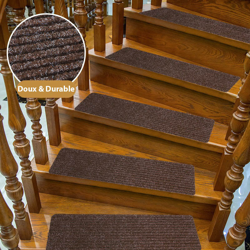 Tapis d'Escalier Antidérapants avec Adhésif - Lot de 15 pièces