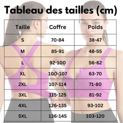 Brassière de sport confortable et ajustable