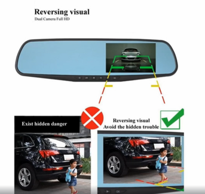 Caméra De Recul Reverse Cam Smart Mirror (1080P Hd)