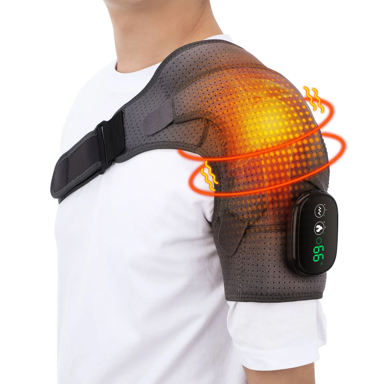 HeatRelief Shoulder Brace - Epaulière chauffante pour le soulagement de la douleur et la récupération