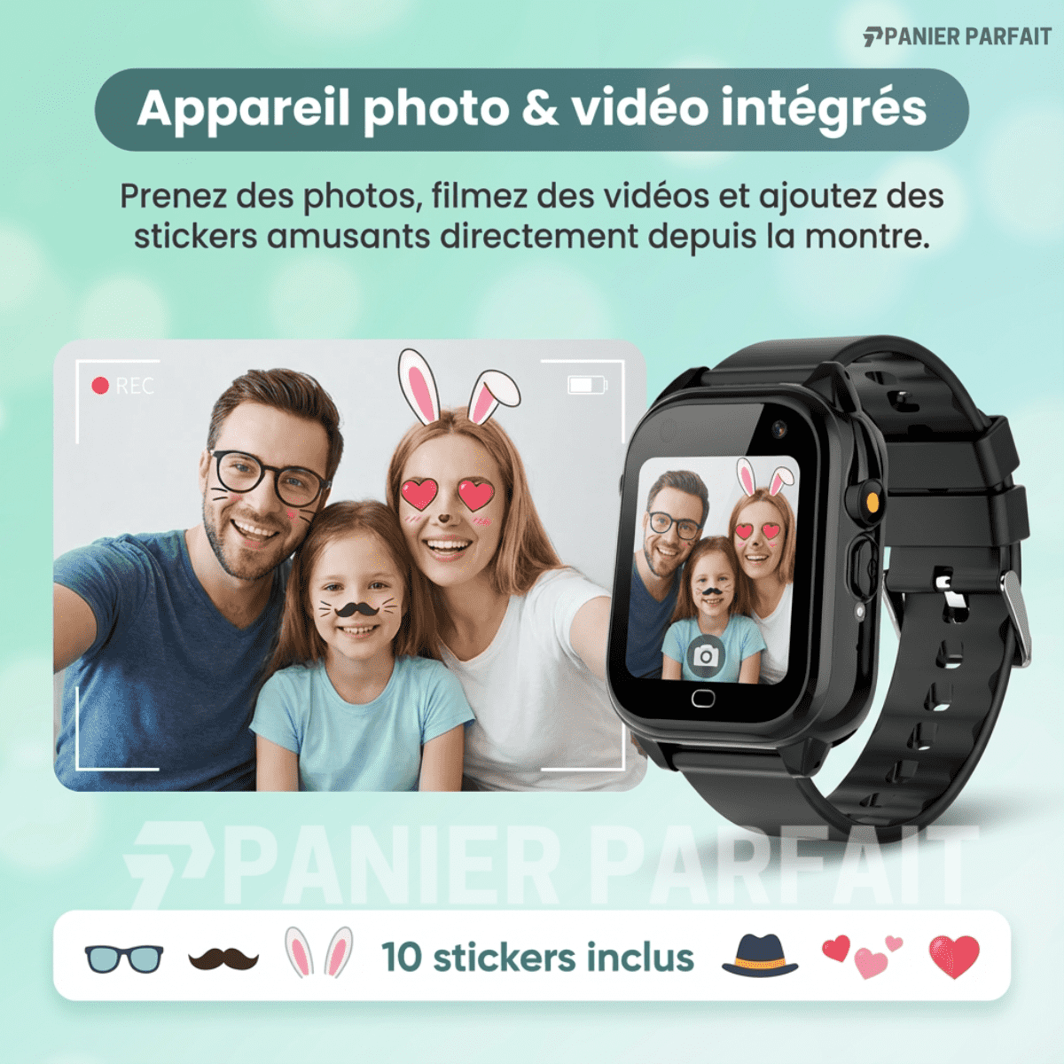 iWatch l Montre intelligente pour enfants l Étanche l Garçons et filles