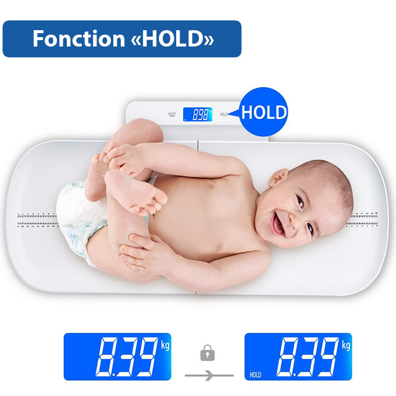 Pèse-Bébé Précis - Balance Multifonctionnelle avec Plateau Amovible - Précision 10g