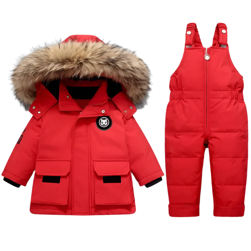 Ensemble Manteau et Combinaison Confortable Enfants