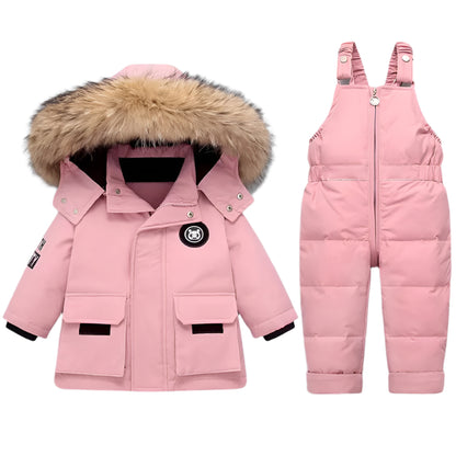 Ensemble Manteau et Combinaison Confortable Enfants