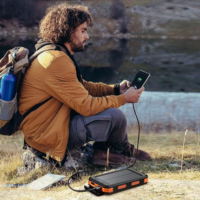 Batterie Externe Avec Chargeur Solaire Pour Téléphones Portables