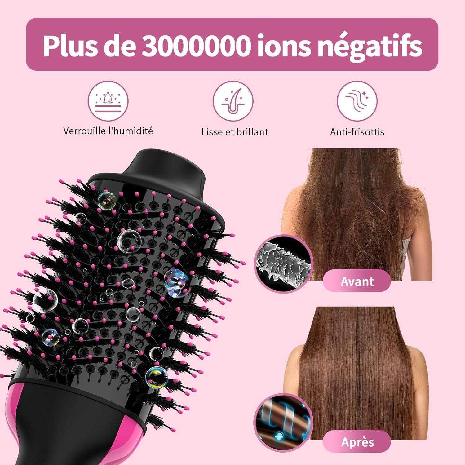 Sèche-Cheveux Volumisant pour Cheveux Longs et Mi-Longs