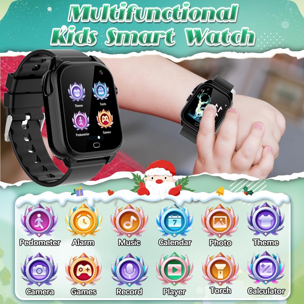 iWatch l Montre intelligente pour enfants l Étanche l Garçons et filles