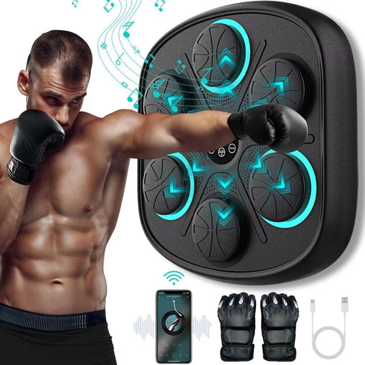 Machine de boxe musicale Smart blanche Cadeau d'homme | Machine d'entraînement musical murale