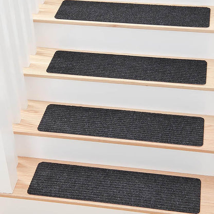 Tapis d'Escalier Antidérapants avec Adhésif - Lot de 15 pièces