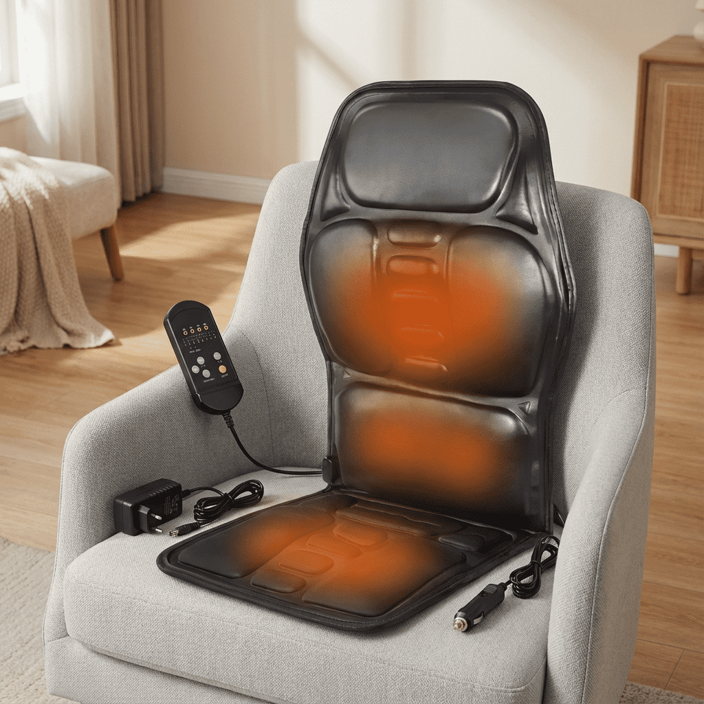 Coussin Massage Shiatsu Chauffant Pour Maison, Bureau et Voiture