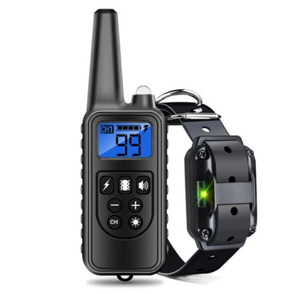 Collier de Dressage Anti-aboiement Etanche Rechargeable pour Chien