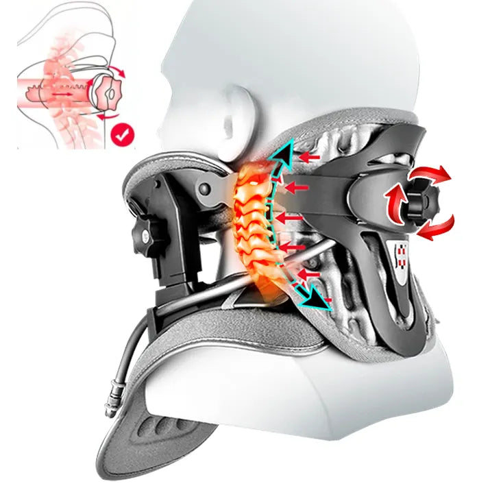 Appareil de Traction Cervicale avec Chaleur - Soulagement des Douleurs et Amélioration de la Posture