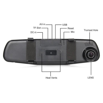 Caméra De Recul Reverse Cam Smart Mirror (1080P Hd)