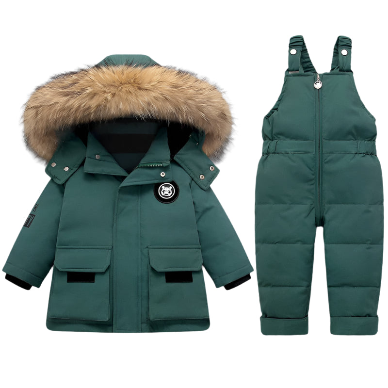 Ensemble Manteau et Combinaison Confortable Enfants