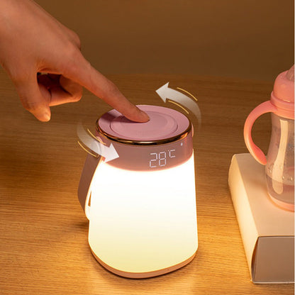 Veilleuse LED Rechargeable avec Télécommande pour Bébé - Affichage Heure et Température