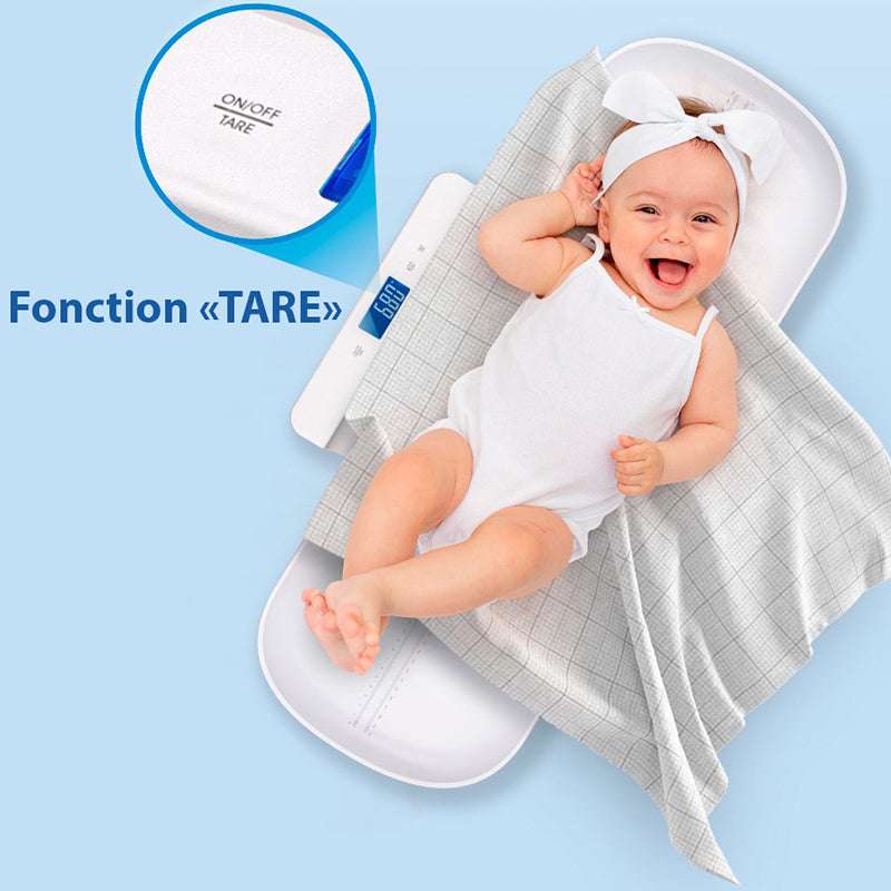 Pèse-Bébé Précis - Balance Multifonctionnelle avec Plateau Amovible - Précision 10g